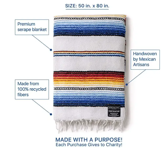 Benevolence LA Premium Mexican Blanket 