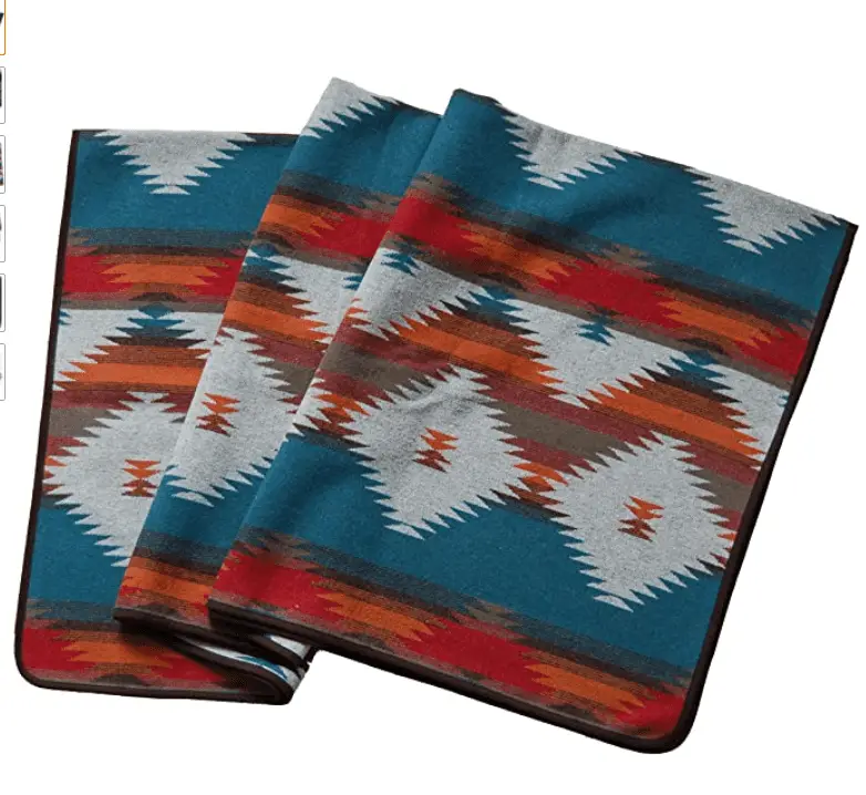    RUTH&BOAZ Outdoor Wool Blend Blanket Ethnic Inka Pattern