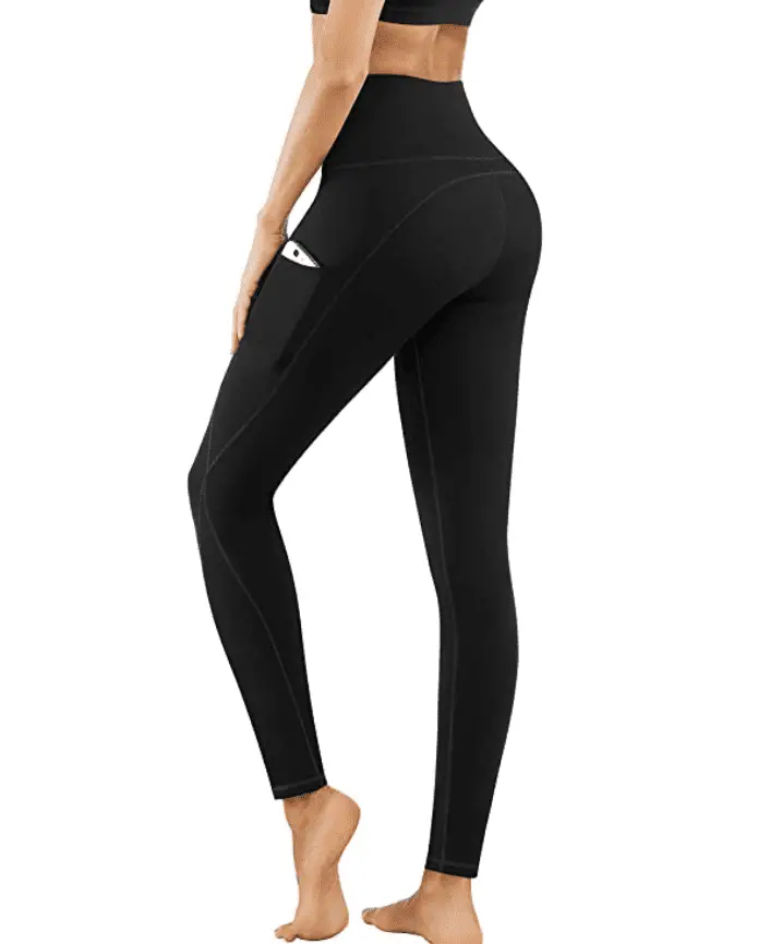 PHISOCKAT 2 Pack High Waist Yoga Pants with Pockets