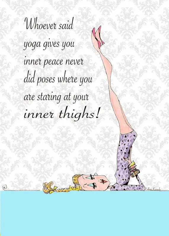 6 Funny yoga quotes