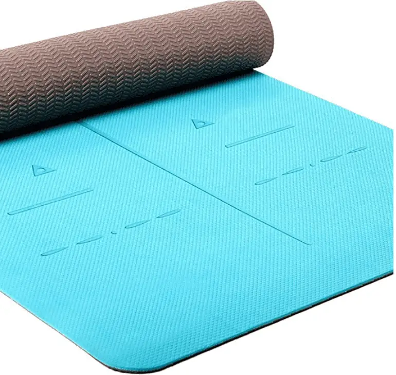 Heathyoga Eco-Friendly Non-Slip Yoga Mat, Body Alignment System