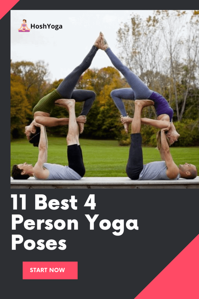 4 people yoga pose
