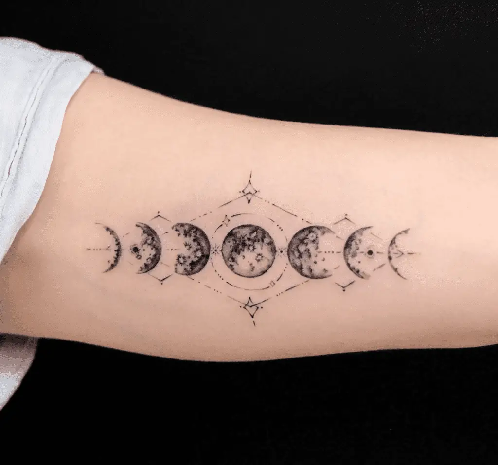 Phases Of The Moon Tattoo